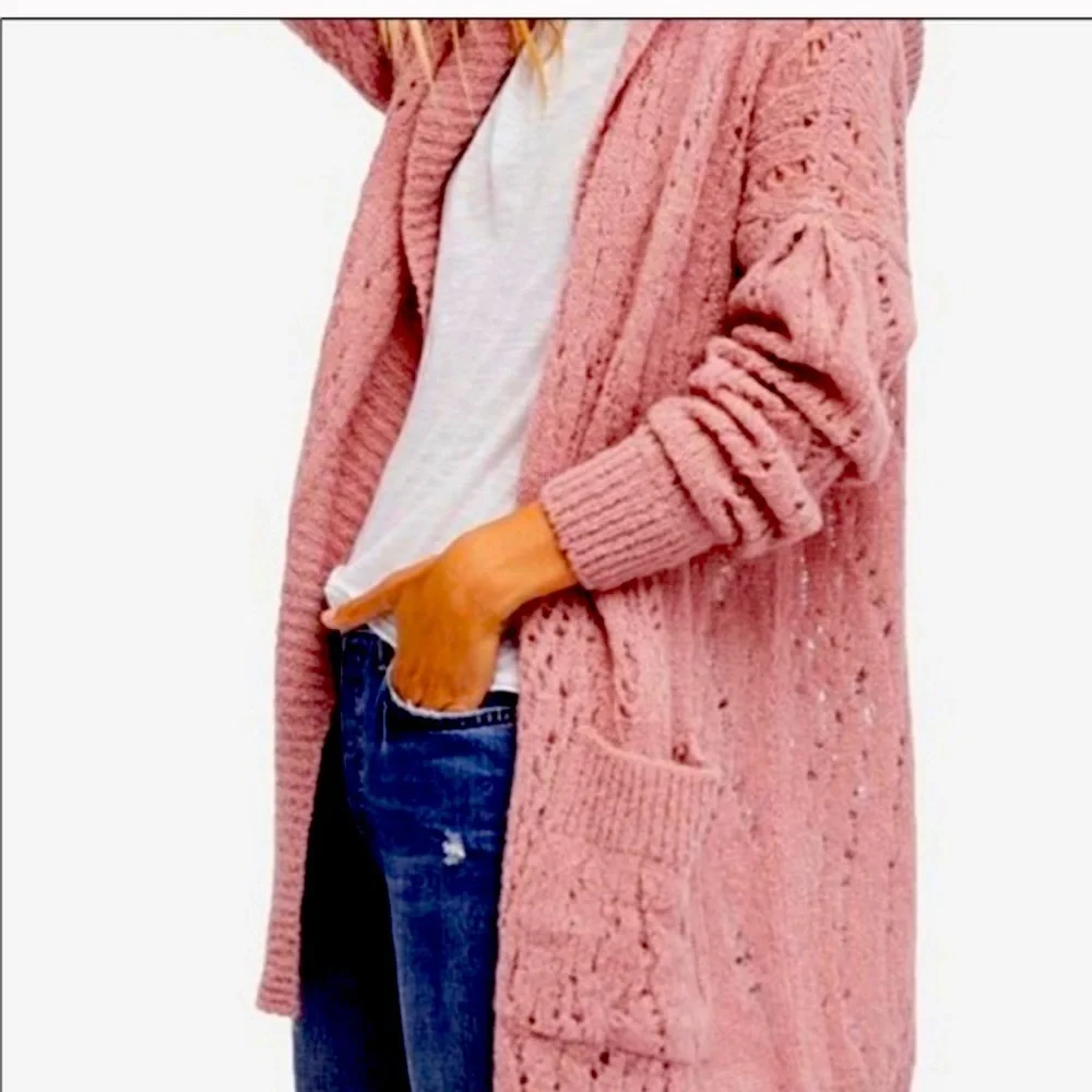 COPY - Free people lemon drop hooded cardigan